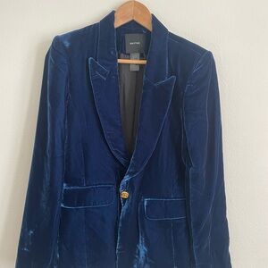 Smythe Women’s Deep Blue Velvet Blazer